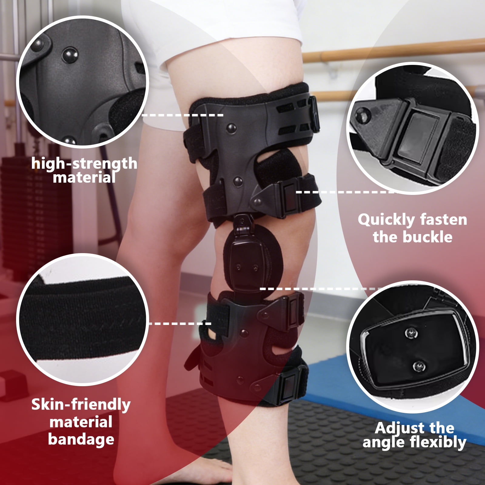 Arcticwind OA Unloader Knee Brace - Lightweight Unilateral Knee Support(Black - Right)