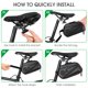 thumbnail image 4 of Bolsa De Asiento De Bicicleta Tmvgtek Alforja De Bicicleta De Gran Capacidad De 2,6 L, Resistente Al Agua, Bolsa De Cojín De Asiento Duro Para Bicicleta, 4 of 5