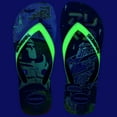 thumbnail image 7 of Havaianas Kids Buzz Lightyear Glow In The Dark Flip Flop Sandals, Black/ Green, Size 13/1 Youth, 7 of 7