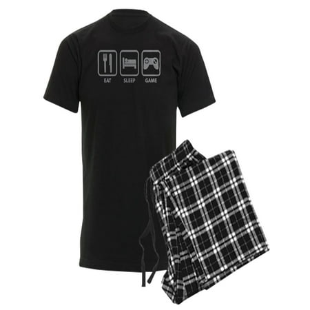 

CafePress - Eat Sleep Game - Men s Dark Pajamas