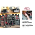 thumbnail image 4 of Juego de herramientas de reparación del hogar Apollo de 53 piezas con caja de herramientas, 4 of 7