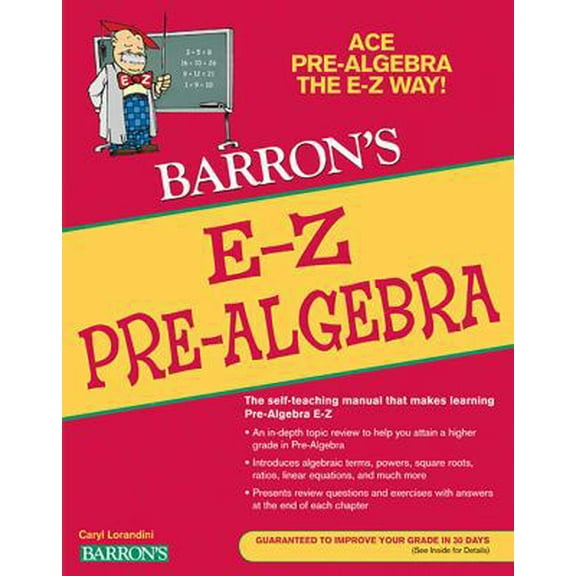 Pre-Owned Barron's E-Z Pre-Algebra (Paperback) 1438000111 9781438000114