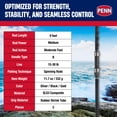 thumbnail image 4 of Penn Carnage III Surf Conventional Spinning Fishing Rod, 9’, Loads 15 – 30 Lbs, Black, 4 of 11