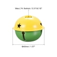 thumbnail image 2 of Jingle Bells, 40mm 5pcs Craft Bells with Star Cutouts for DIY, Green/Yellow, 2 of 6