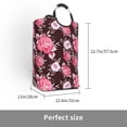 thumbnail image 3 of Lsque Rose Flowers Laundry Basket, Laundry Hamper, Dirty Clothes Hamper for Laundry, Collapsible, Waterproof Laundry Baskets with Aluminum Handles for Laundry, Dorm, Family, 3 of 6