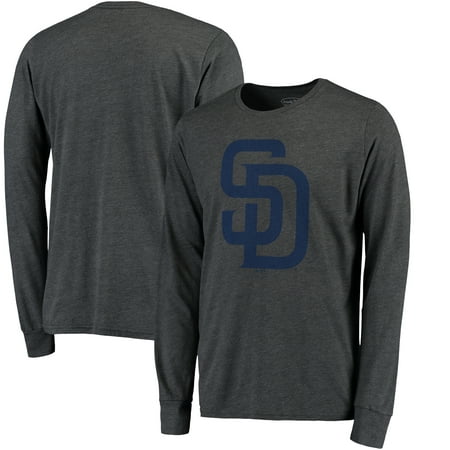 San Diego Padres Majestic Threads Tri-Blend Long Sleeve T-Shirt -