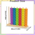 thumbnail image 3 of Wooden Abacus Counting Toy for Toddlers Colorful Bead Maze Educational Math Learning Game Preschool Classic Activity Board, 3 of 9