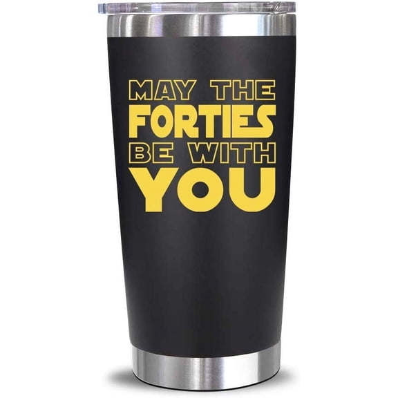 NewEleven 40th Birthday Gift for Men or Women Born in 1986, Funny Present for Dad, Mom, Friends - 20oz Tumbler