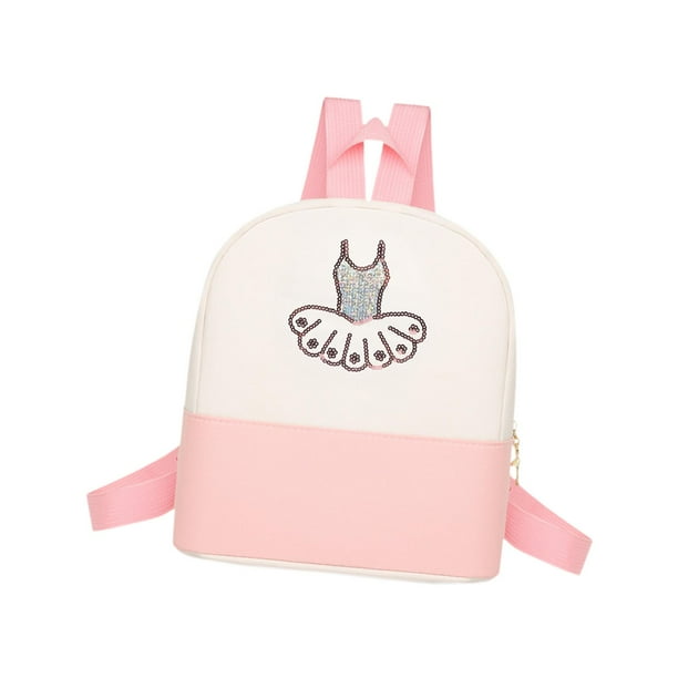 Mochila de baile de ballet para niñas, bolsa de baile, vestido de tutú dulce, bolsa de baile para bailar Rosa
