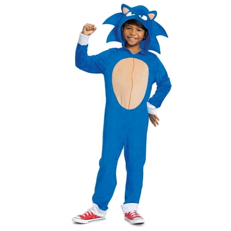 Kids' Sonic the Hedgehog 2 Halloween Costume Jumpsuit S