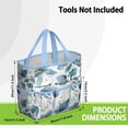 thumbnail image 3 of Garden Tool Bag,Pioneer Flower Floral Print Pattern Garden Tool Organizer,Garden Gifts,Waterproof Multi-Pocket Garden Tool Storage 11.8x5.5x11.4 Inch(Tools NOT Included), 3 of 6