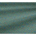 thumbnail image 4 of oneOone Cotton Jersey Teal Blue Fabric Batik Dress Material Fabric Print Fabric By The Yard 58 Inch Wide, 4 of 4