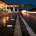thumbnail image 1 of SWETRACE 2Pack Driveway Reflective Markers Solar Power Dual Yellow Night Visibility, 1 of 7