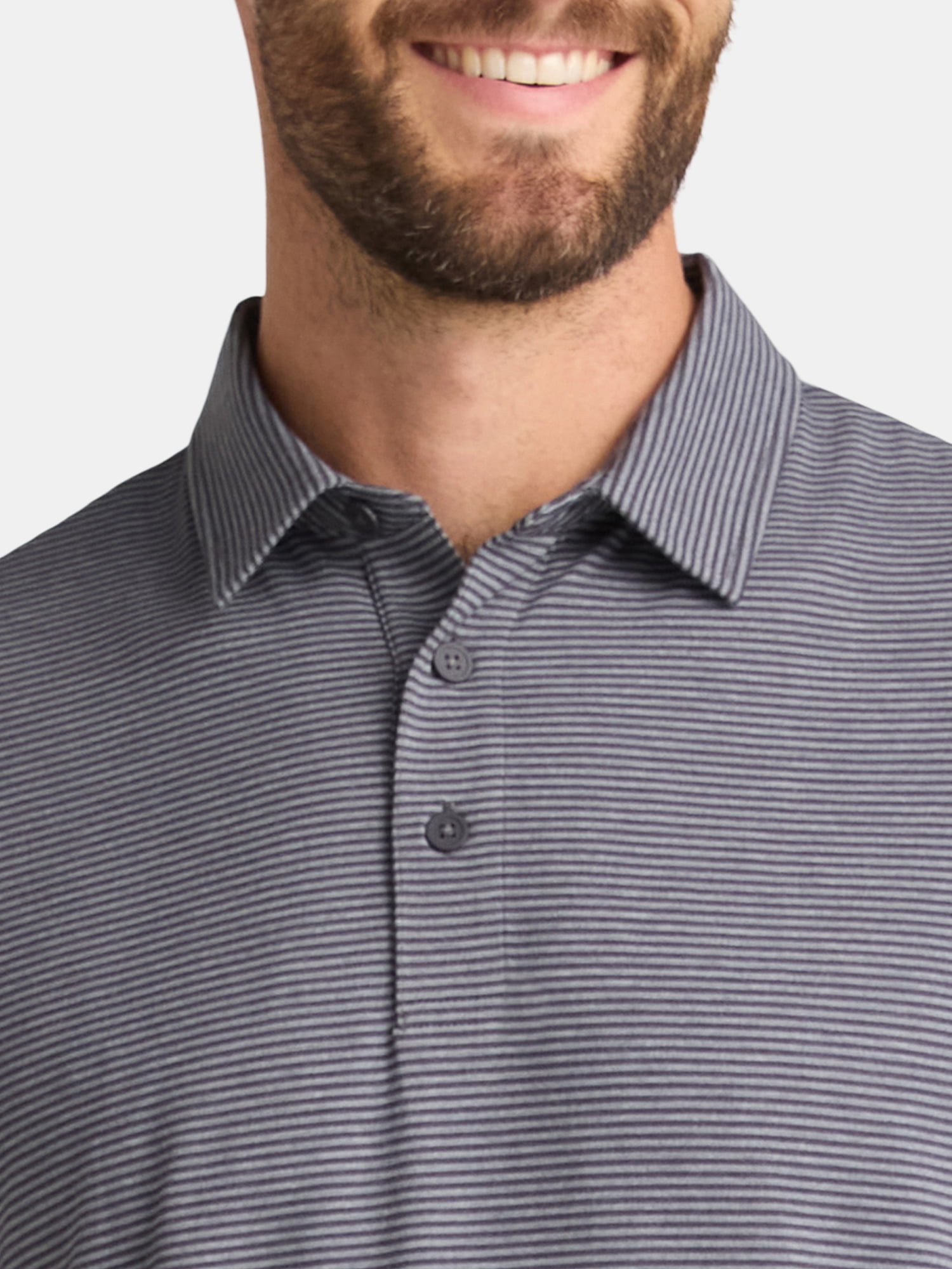 George Men's & Big Men's Poly Polo with Short Sleeves, Sizes S-3XL