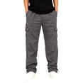 thumbnail image 4 of GSPCLAM Mens Cargo Pants Outdoor Camping Walking Casual Pants Straight Leg, Lightweight, Multi-Pocket Loose Fit Pants Gray L, 4 of 5