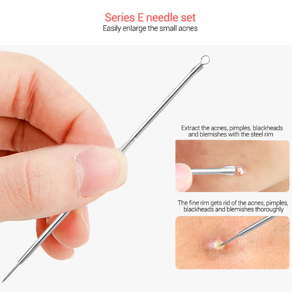 HERCHR 4Pcs/set Professional Blackhead Removal Kit Pimple Extractor