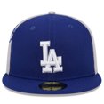 thumbnail image 2 of Men's New Era Royal/Gray Los Angeles Dodgers Gameday Sideswipe 59FIFTY Fitted Hat, 2 of 6