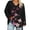 Black tops 2, variant on jobturf Plus Size Tops for Curvy Women Floral Oversized Graphic Tshirts Trendy Loose Fit V Neck Basic Tees Fall Long Sleeve Shirt L