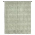 thumbnail image 2 of Sage Green Plaid Sheer Curtains 54 Inches Long, Farmhouse Buffalo Checkered Gingham Light Filering Curtains, Breathable Simi Curtain Privacy Drapes for Kitchen Bathroom Nursery Small Window Treatment, 2 of 9