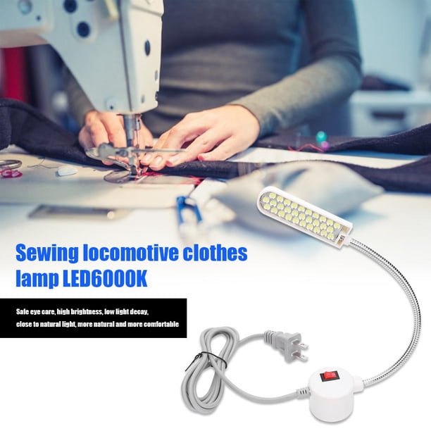 Lámpara de trabajo de cuello de cisne de montaje magnético con luz LED para máquina de coser (30LED EE. UU.) Tmvgtek 3vq2aj9gu5bs7dw4D06