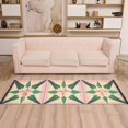 thumbnail image 2 of Yayeee Runner Rug for Bedroom 2'x6' Machine Washable Hallway Non Slip Mat, Pink Symmetrical Stars, 2 of 8