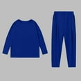 thumbnail image 4 of YUGYXL Womens 2 Piece Sweatsuits Daily Sport Sets Solid Color Elastic Waist Long Pants Active Gym Outfits Blue M, 4 of 6