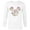 White, variant on Disney Mickey Mouse Mardi Gras Carnival Holiday Icon - Long Sleeve T-Shirt for Men - Customized-White