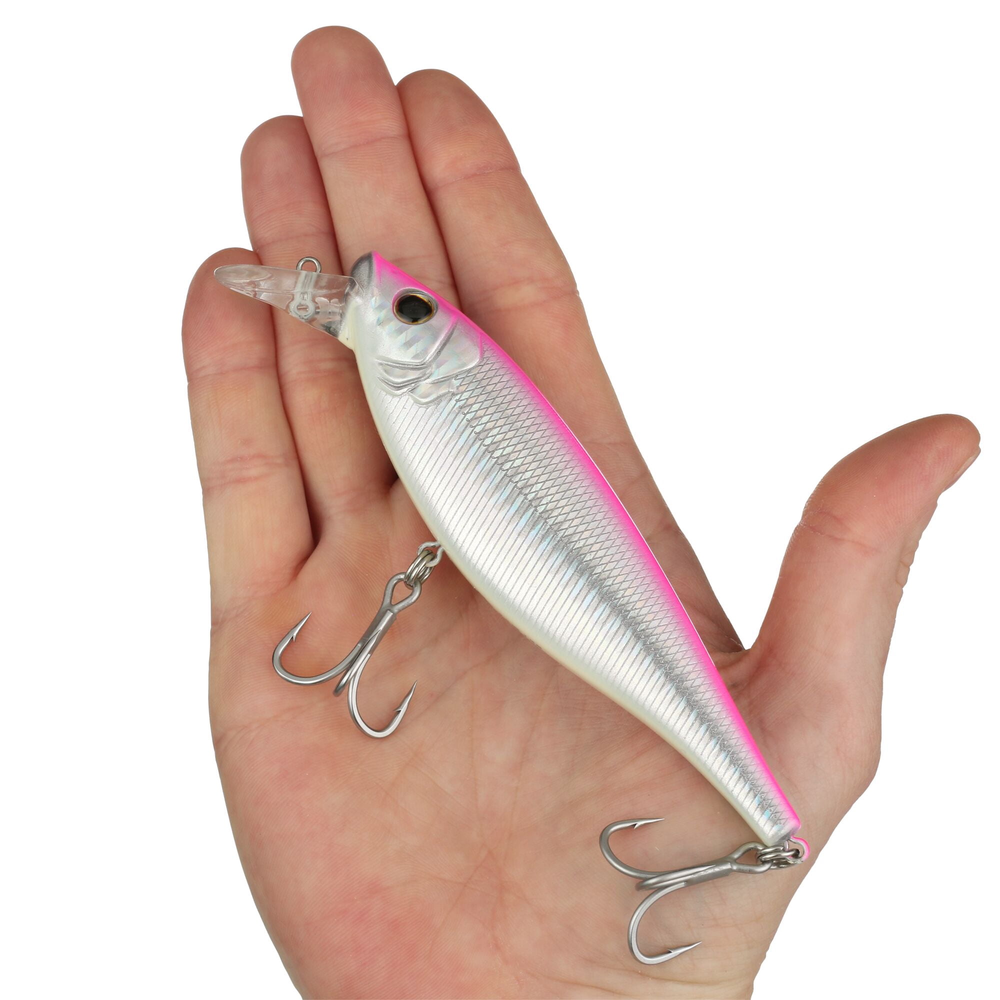 Berkley Juke Saltwater, 5 in, Crankbaits, Pink Silver (1 Count)