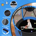 thumbnail image 3 of CITYLE Trampoline for Kids 600LBS 60'' 5FT Toddler Trampoline Indoor Outdoor with Basketball Hoop, Swing, Adjustable Bar, Mini Small Trampoline with Enclosure, Gifts for Toddlers, Boys & Girls, 3 of 7