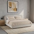 thumbnail image 4 of Ilios Innova | Cama King Size Tapizada en Tela Beige con Cabecera Acolchada y Sistema Hidráulico de Almacenamiento Estructura de Madera Resistente, 4 of 9