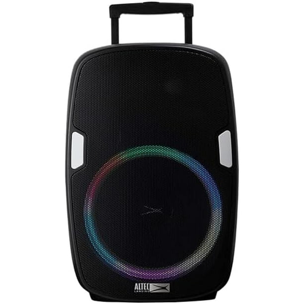 bocina altec lasing Bluetooth con micrófono, sistema recargable para fiestas, Karaoke DJ altavoz con luces LED y cargador USB para smartphone
