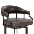 thumbnail image 5 of Home Square 2 Piece Swivel Faux Leather Bar Stool Set in Auburn Bay and Brown, 5 of 7