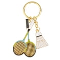 thumbnail image 1 of Miangastore Hanging Badminton Pendant Multi Metal 1Pack 3.9x1.6x0.2In, 1 of 8