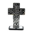 thumbnail image 3 of Escritura Cruz Cristo Reliquias Religiosas Estatuilla Artículos Adorno Cristiano plata, 3 of 9