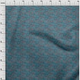 thumbnail image 4 of oneOone Polyester Spandex Light Blue Fabric Leaves & Clover Sewing Craft Projects Fabric Prints By Yard 56 Inch Wide-R8, 4 of 6