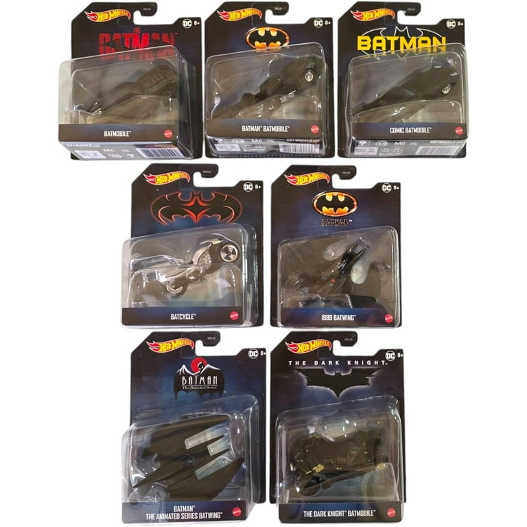 Hot Wheels DC Batman Collectible Die-Cast Vehicles Set, 7 Pack