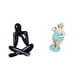 thumbnail image 1 of Figura De Resina Abstracta Moderna De Mujer De Playa, Escultura Decorativa, Estatua De Dama Coleccionable, Adorno De Escritorio Para Sala De Estar, Estantería, Decoración Del Hogar,, 1 of 8