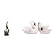 thumbnail image 1 of Estatua Abstracta De Cisne Con Llamas De Resina, Escultura De Arte Moderno, Adorno Para Sala De Estar, Dormitorio, Oficina, Armario, Hogar. Figura De Pareja De Pájaros. Recuerdo., 1 of 8