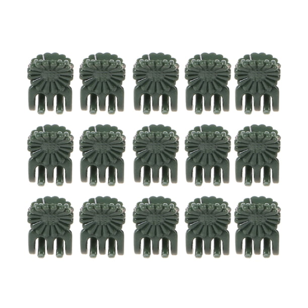 100 pinzas para injertar orquídeas, fijas para enredaderas y flores de jardín, pinzas para bonsái y soporte de plantas (verdes)