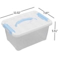 thumbnail image 2 of Cajas con Tapa Transparente, Pack de 6 Cajas de Plastico con Asas, 2 of 4
