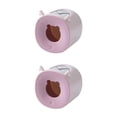 thumbnail image 2 of Yuarrent Soporte para cepillos de dientes, organizador de cepillos de eléctrico de drenaje, soporte de almacenamiento para baño Rosado Cornamenta 2piezas, 2 of 6