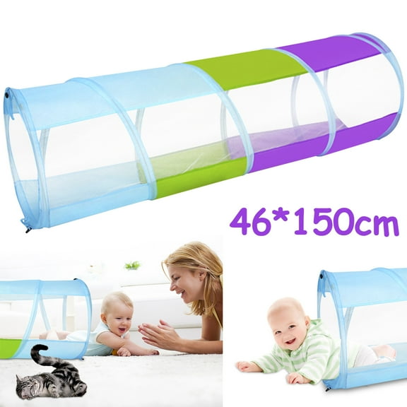 Niyofa Kids Play Tunnel for Toddlers Pop Up Crawl Tunnel Playhouse for Boys Girls or Dog Cat Pets Collapsible Children Play Tent Toy for Indoor Outdoor Play Games