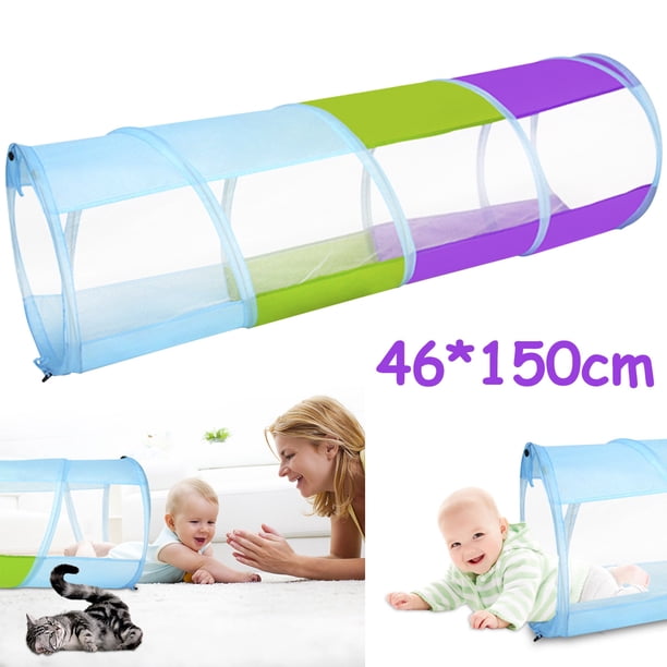 Muyoka Túnel de juego para niños pequeños, casa de juegos con túnel de arrastre emergente para niños, niñas o perros, gatos, mascotas, tienda de campaña plegable para niños, juguete para juegos de int Muyoka Hogar