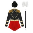 thumbnail image 6 of vastwit Womens Circus Magician Outfits Long Sleeve Dress Bodysuit with Accessories Black S, 6 of 7