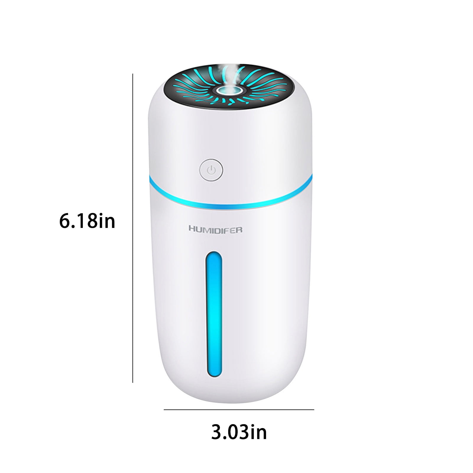 2026 Upgraded Car USB Humidifier, Wireless Aromatherapy Nebulizer with 300ml Tank, Long-Lasting Mist, Essential Oil Diffuser for Home, Office, Car Travel, Relaxing Mist, Portable and Stylish