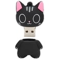 thumbnail image 1 of Memoria USB con diseño de gato de dibujos animados, almacenamiento de datos, imágenes, música, películas, archivos, disco U de regalo de 16 GB, 1 of 14