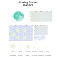 thumbnail image 3 of Pegatinas luminosas Pegatinas de pared luminosas Calcomanías de pared Niños Luna Estrellas Brillan en la oscuridad Pegatina de pared Bebé Niño Niña Habitaciones para niños Decoración de techo TUNC Sencillez, 3 of 5