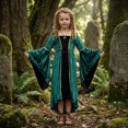 thumbnail image 2 of LYHaoo Medieval Children's Performance Outfits For Halloween And Stage Plays – Elegant Court Ensemble For Kids,Girls Dress(M), 2 of 5