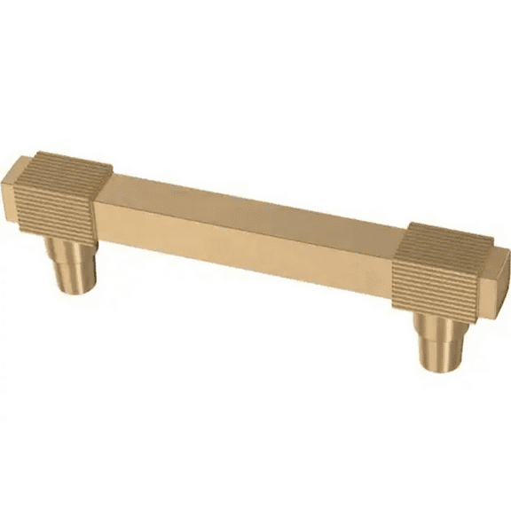 Liberty P43204C-CZ 3 3/4" Fluted Square Cabinet Drawer Pull Champagne Bronze