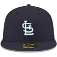 thumbnail image 2 of Men's New Era Navy St. Louis Cardinals White Logo 59FIFTY Fitted Hat, 2 of 6